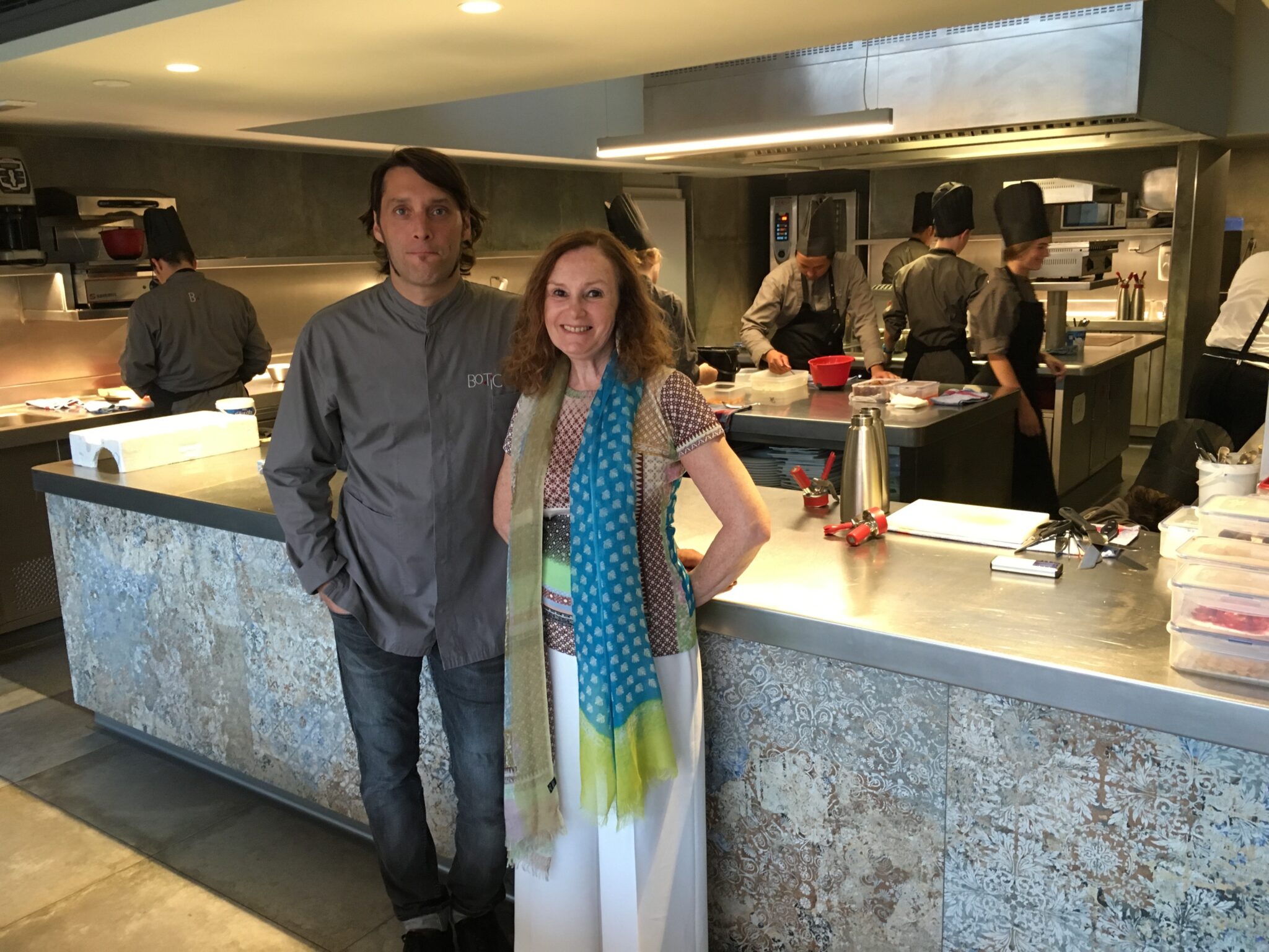 Pilar Latorre con Albert Sastregener Chef y propietario de Bo.Tic