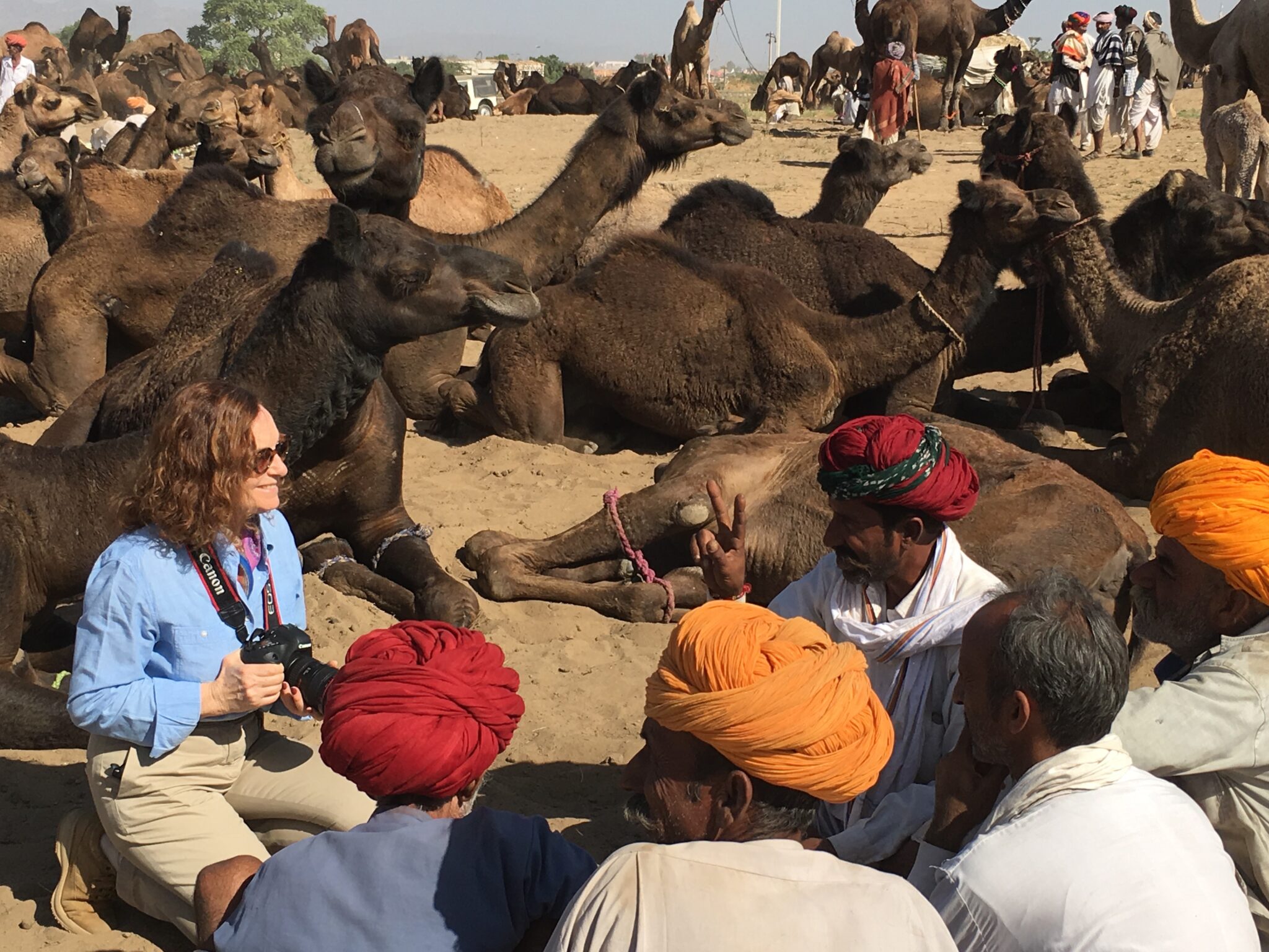 Pilar Latorre en Pushkar, la feria de dromedarios más grande del mundo